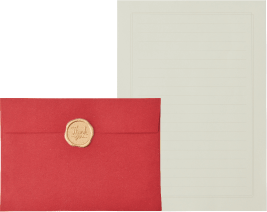 Letter set(stationery paper,envelope,wax seal)