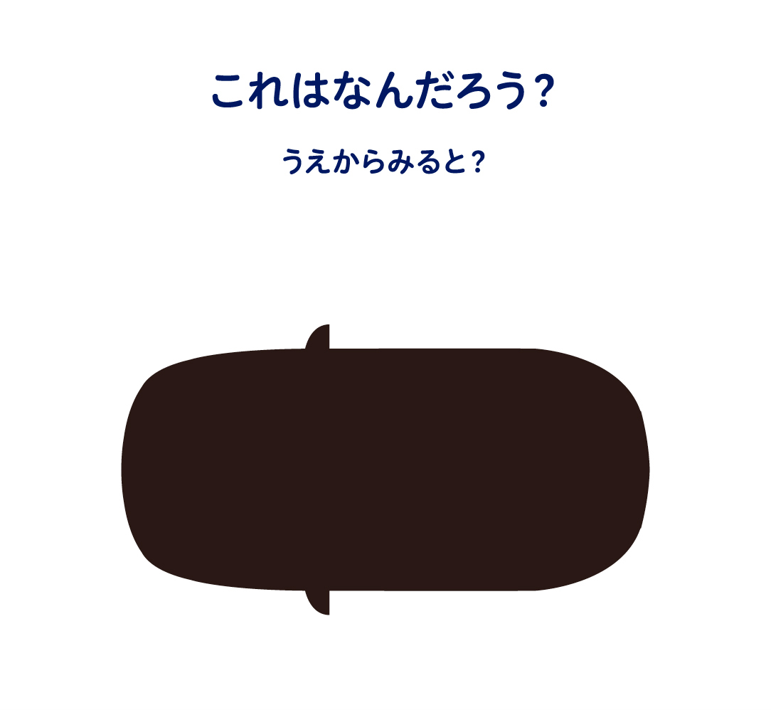 これはなんだろう？うえからみると？