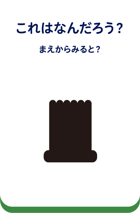 これはなんだろう？うえからみると？