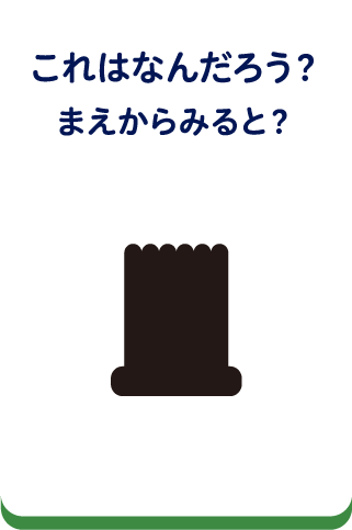 これはなんだろう？うえからみると？